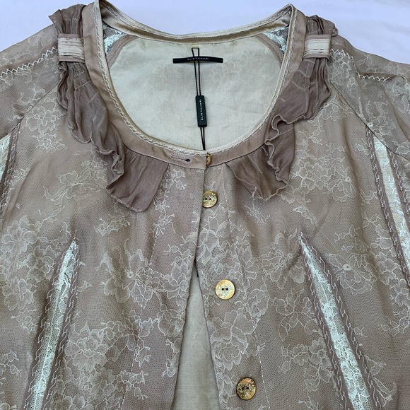 Elie Tahari Caressa Silk and Lace Jacket - Picture 5 of 15